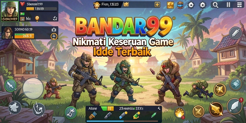 Screenshot utama menampilkan gameplay menarik dari BANDAR99 yang santai.