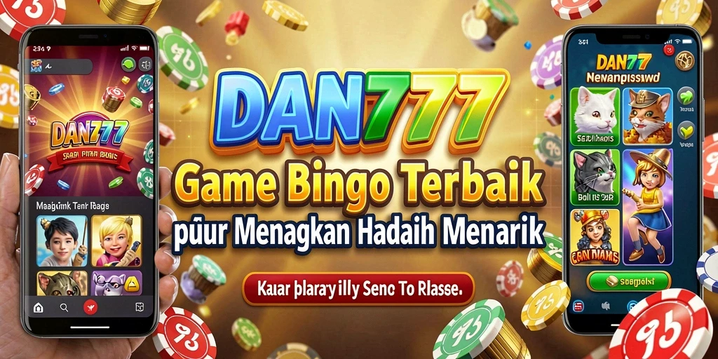 Tampilan permainan Bingo yang ceria dan menarik dari DAN777.