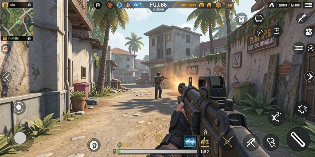 Tampilan menarik gameplay TPS FUJI66 yang mendebarkan.
