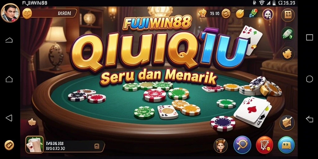 Screenshot gameplay FUJIWIN88 yang menampilkan serunya permainan QiuQiu.
