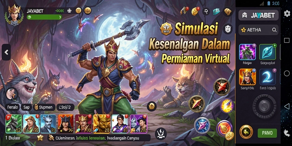 Screenshot utama JAYABET menampilkan gameplay yang realistis dan menarik.