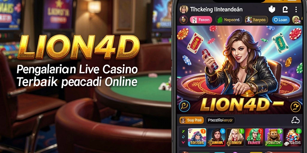 Gameplay Live Casino yang seru dan interaktif di LION4D.