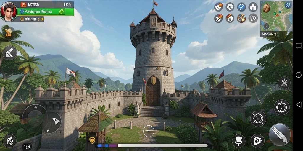 Gameplay menegangkan dalam Tower Defense MZ356.