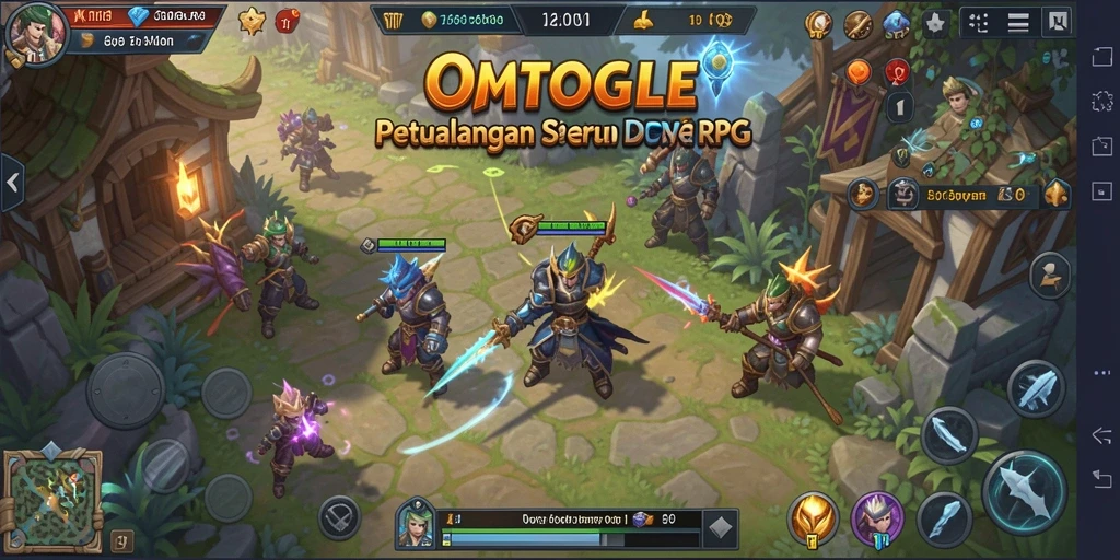 Tangkapan layar utama <strong>OMTOGEL</strong> menampilkan aksi pertempuran yang mendebarkan di dunia RPG.