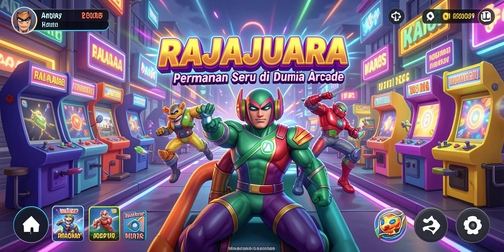 Tampilan gameplay seru dalam RAJAJUARA yang menantang dan penuh aksi.