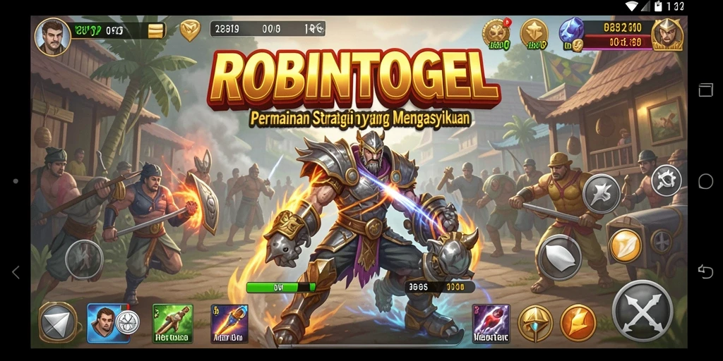 Tampilan gameplay ROBINTOGEL yang cepat dan penuh strategi.
