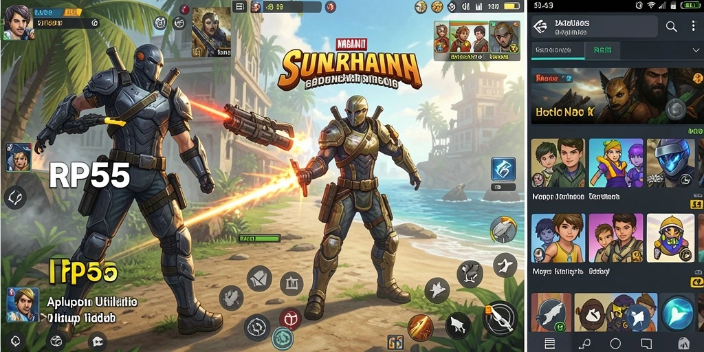 Screenshot utama RP55 menunjukkan antarmuka aplikasi yang memudahkan pengguna.
