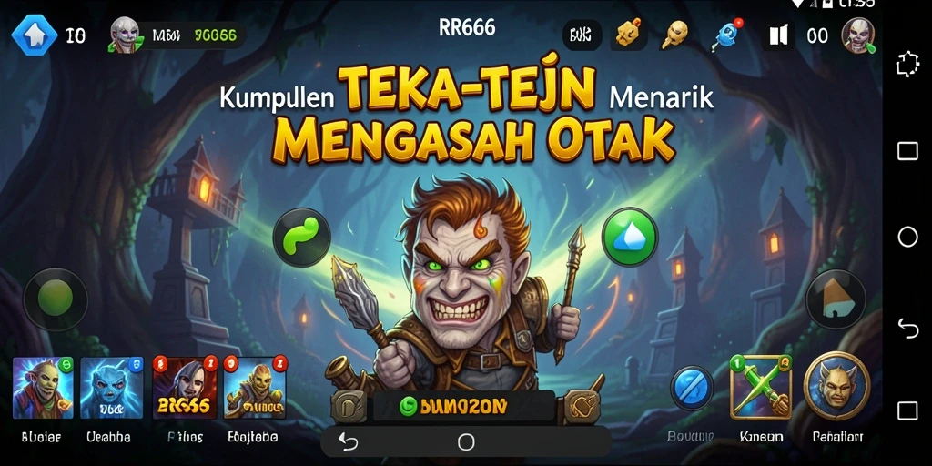 Screenshot gameplay menunjukkan tantangan teka-teki seru di RR666.