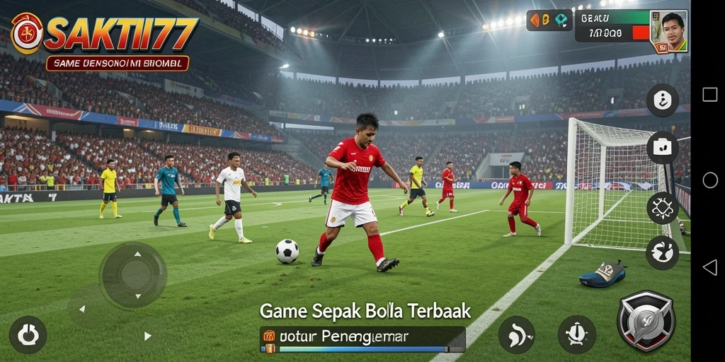 Gameplay SAKTI77 yang mendebarkan dengan aksi sepak bola seru.