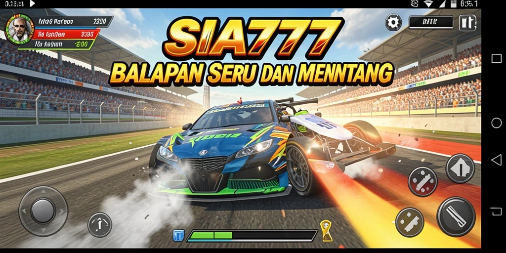 Gameplay balapan SIA777 yang mendebarkan dan realistis.