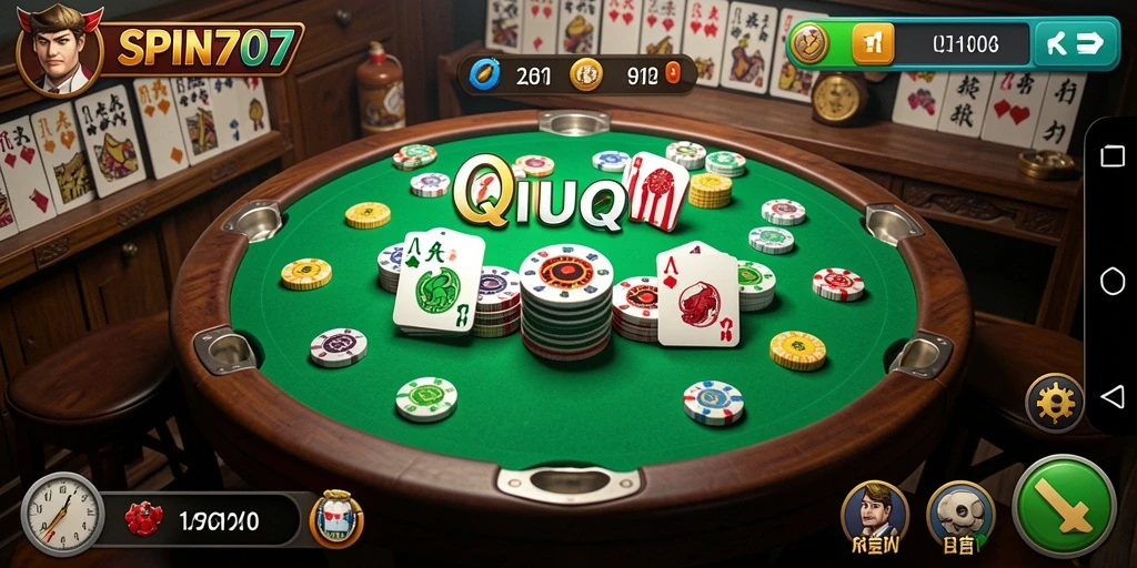 Tampilan menarik dari gameplay SPIN707 QiuQiu yang seru.