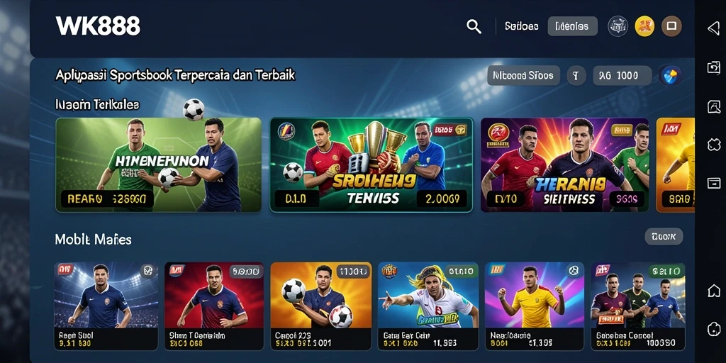 Screenshot WK888 menampilkan pengalaman taruhan olahraga yang menarik.